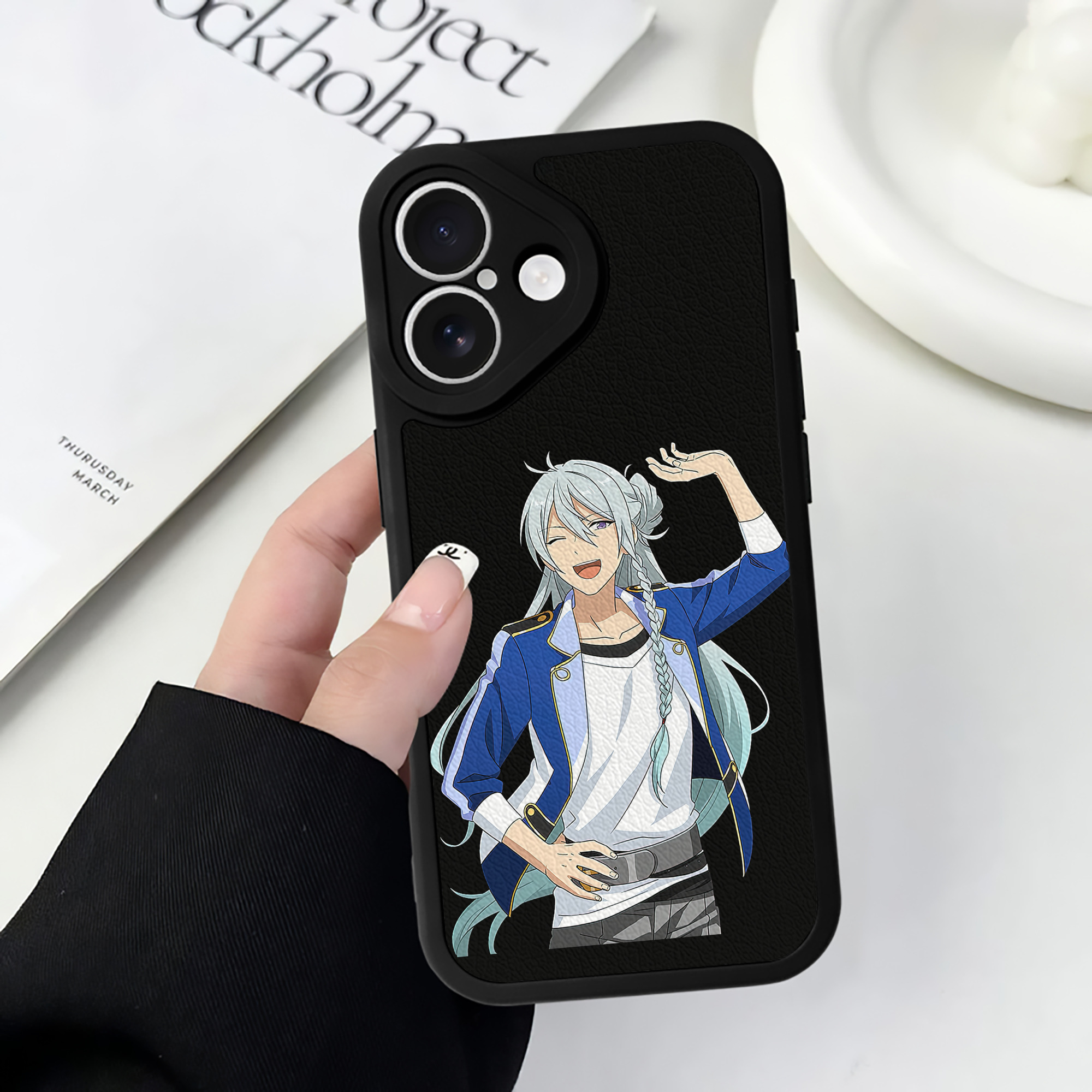 （画像用） あんさんぶるスターズ! Ensemble Stars 【iPhone 16シリーズ対応】シリコンスマホケース（レザー調） 材質：シリコン
